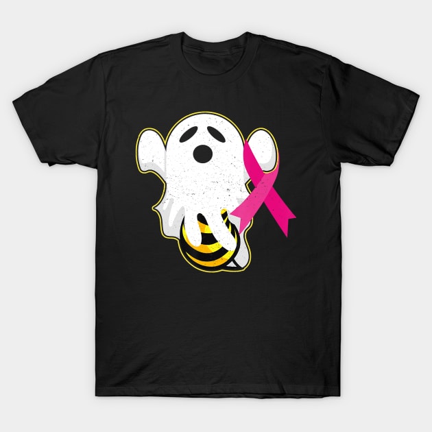 Boo Bees Breast Cancer Awareness Halloween T-Shirt by JaydeMargulies